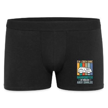 Une vie sans tondeuses robotiques - Boxer Homme - noir - Devant
