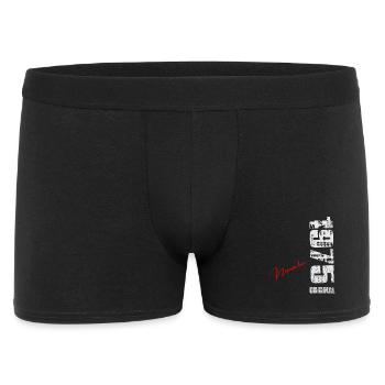November-1975-Jahrgang-Vintage-Retro-Geburtstag - Männer Boxer Shorts - Schwarz - Vorne