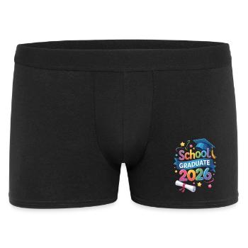School Graduate 2026 Quote - Men's Boxer Shorts - black - Front