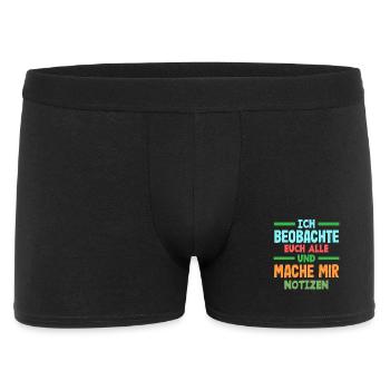 I'm watching you, taking notes, humor, office, - Men's Boxer Shorts - black - Front