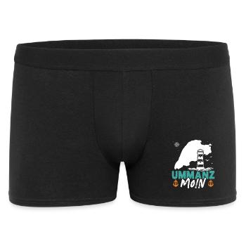 Ostsee Urlaub UMMANZ MOIN Lustiges - Männer Boxer Shorts - Schwarz - Vorne