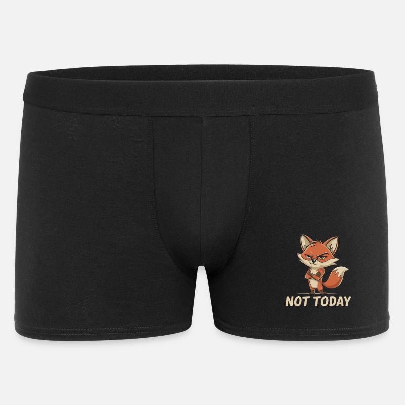 Fuchs Humor - Männer Boxer Shorts - Schwarz