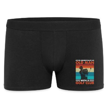 Golf - Männer Boxer Shorts - Schwarz - Vorne