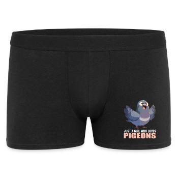 Tauben Taube - Männer Boxer Shorts - Schwarz - Vorne