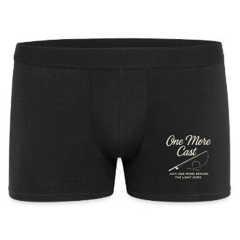 Ein Letzter Wurf Vor Sonnenuntergang - Männer Boxer Shorts - Schwarz - Vorne