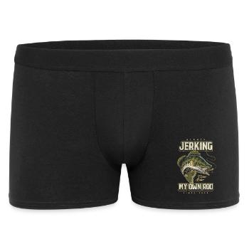 Toujours en train de branler ma canne Pêche amusante Né en 1964 - Boxer Homme - noir - Devant