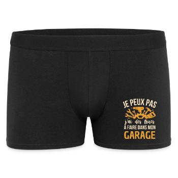 Je Peux Pas J’ai Garage Mécano Humour - Boxer Homme - noir - Devant