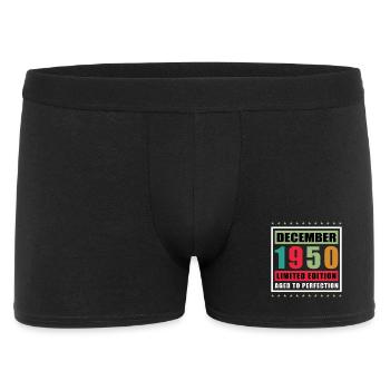 Cadeau pour le 75e anniversaire Voiture ancienne décembre 1950 - Boxer Homme - noir - Devant