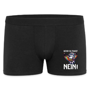 Avant que tu ne demandes, pas de raton laveur, mauvaise humeur - Boxer Homme - noir - Devant