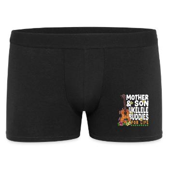 Hawaiian Ukulele Uke Mom Son - Men's Boxer Shorts - black - Front