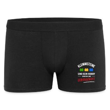 Pierres de serrage | Ce n’est pas un passe-temps mais une passion - Boxer Homme - noir - Devant