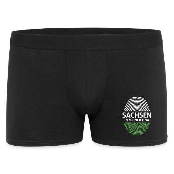 Saxony in My DNA Flag Fingerprint - Men's Boxer Shorts - black - Front