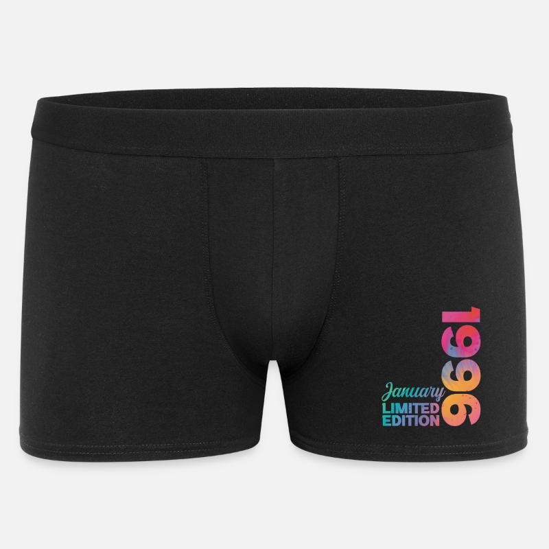 Geburtstag Januar 1996 Geboren im Januar Geschenk - Männer Boxer Shorts - Schwarz
