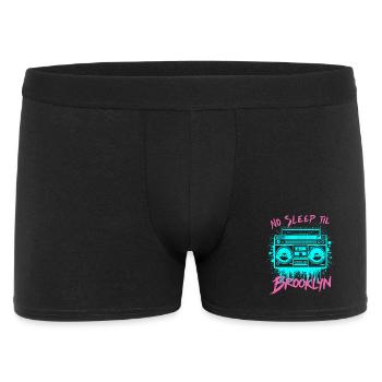 No Sleep Til Brooklyn Boombox rétro Musique vintage - Boxer Homme - noir - Devant
