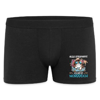 North Sea holiday EVERYTHING RELAXED AM IN NORDDEICH - Men's Boxer Shorts - black - Front