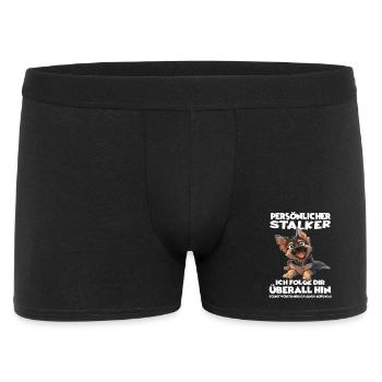 Deutscher Schäferhund Hundehalter T Schäferhund - Männer Boxer Shorts - Schwarz - Vorne
