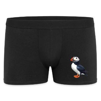 Puffin Papageientaucher - Männer Boxer Shorts - Schwarz - Vorne