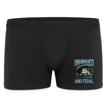 Funny Opossum - Men's Boxer Shorts - black - Front