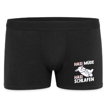Shlafshirt Bunny Bunny Bunny Fatigué Bunny Sleep - Boxer Homme - noir - Devant