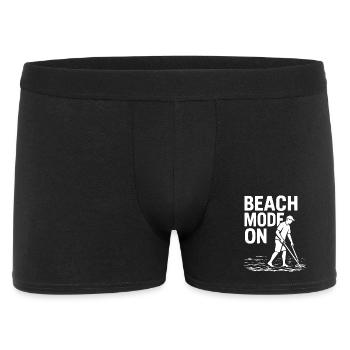 Mode plage sur un design drôle de détection de métaux - Boxer Homme - noir - Devant