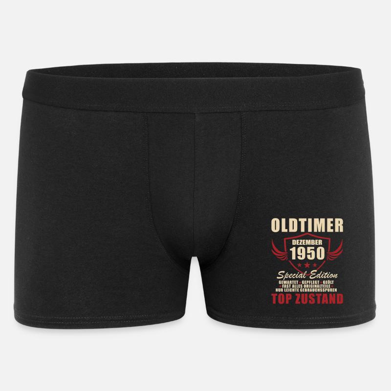 Oldtimer 1950 Special Edition - Männer Boxer Shorts - Schwarz