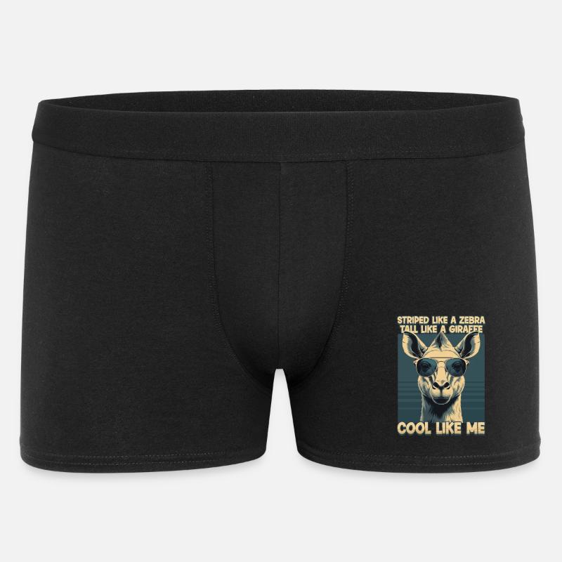 Okapi Tier - Männer Boxer Shorts - Schwarz