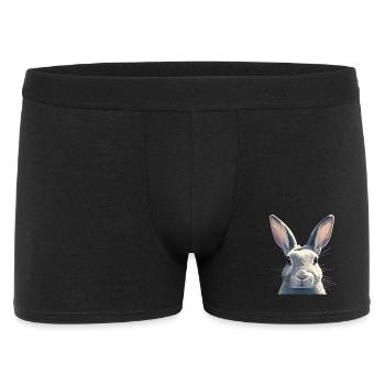 Hasen Hase - Männer Boxer Shorts - Schwarz - Vorne