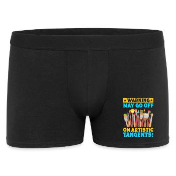 Funny Art Painter Artist Artistic Tangents Gift - Men's Boxer Shorts - black - Front