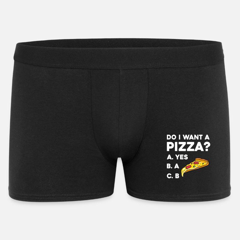 Pizza Frage: Ja oder Nein - Boxer Homme - noir