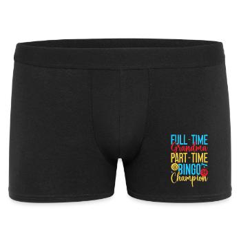 Bingo Game Full-Time Grandma Part-Time Bingo - Men's Boxer Shorts - black - Front