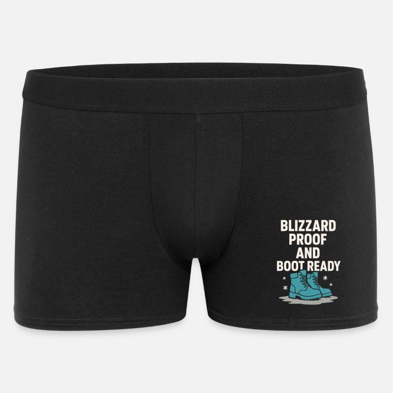 Kaltes Staatsleben Geschenk Eiskalte - Männer Boxer Shorts - Schwarz