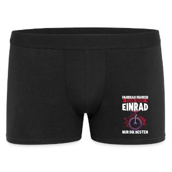 Fahrrad Fahren Kann Jeder Einrad Nur Die Besten - Männer Boxer Shorts - Schwarz - Vorne
