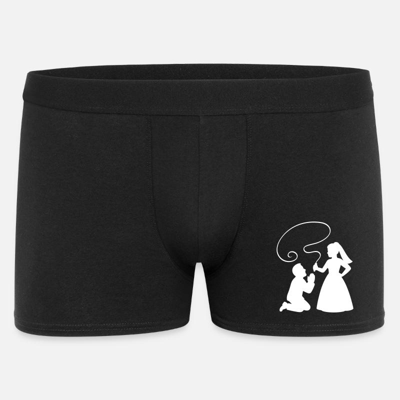 Brautpaar Ehepaar Peitsche - Männer Boxer Shorts - Schwarz