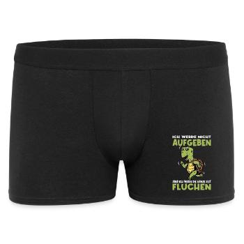 Joggen Geschenk Jogger Laufsport Sport Fitness - Männer Boxer Shorts - Schwarz - Vorne