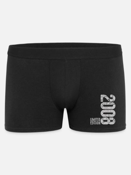 18. Geburtstag Junge Mädchen 18 Jahre 2008 Lustig - Männer Boxer Shorts - Schwarz