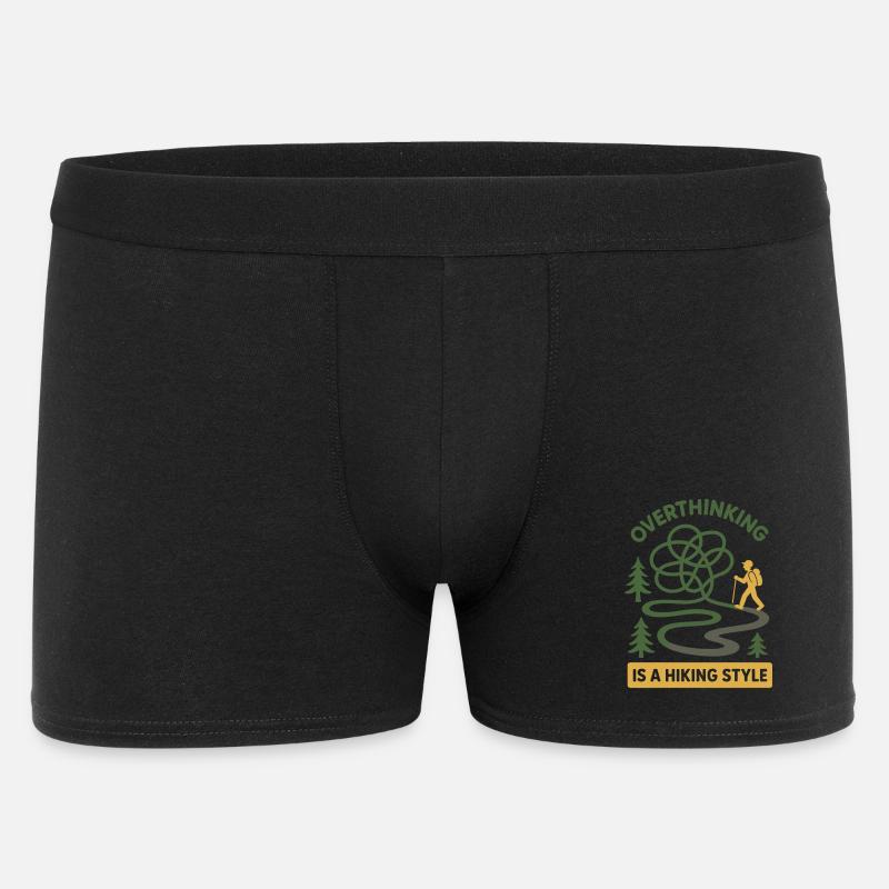 Forest Walk Overthinker Mental Reset - Men's Boxer Shorts - black