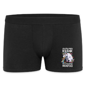 Irony Sayings Ironic Funny Morning Grouch - Men's Boxer Shorts - black - Front
