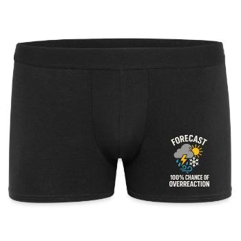 weather, drama, humor, gift, rain, snow - Men's Boxer Shorts - black - Front