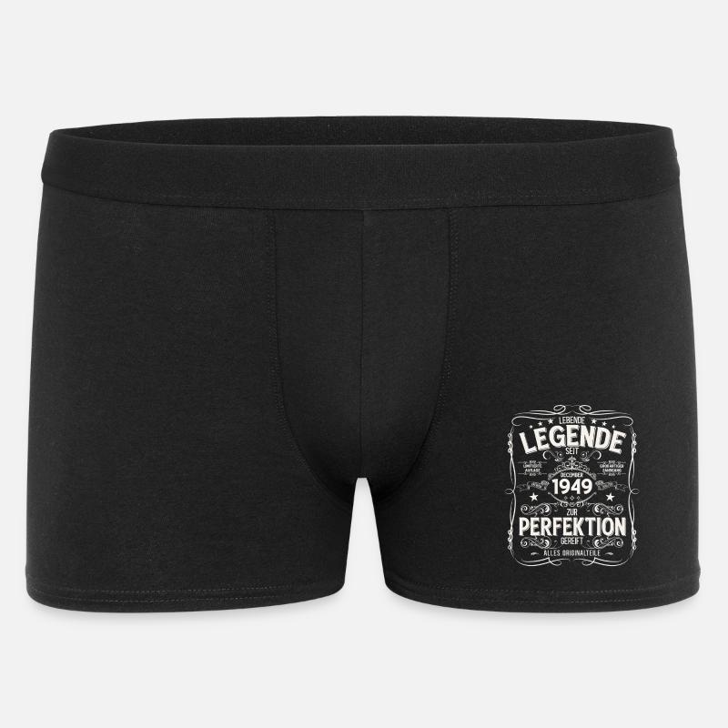 76e anniversaire Millésime décembre 1949 - Boxer Homme - noir