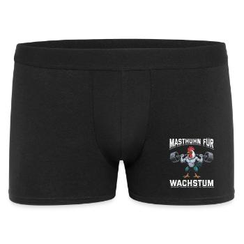 Weightlifter BROILER CHICKEN FOR GROWTH Fun - Men's Boxer Shorts - black - Front