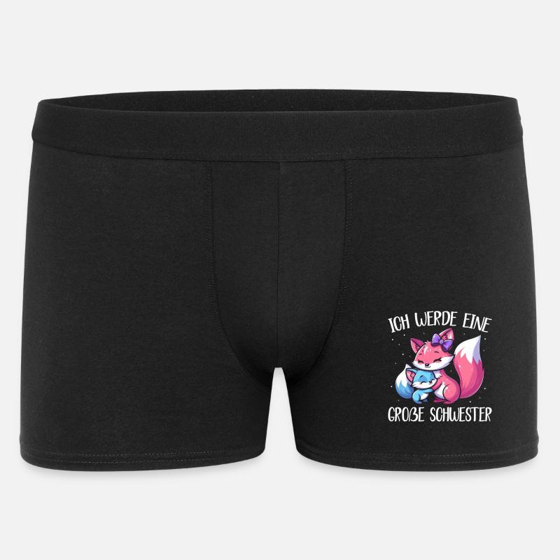 Big Sister Fox Lover Sibling - Men's Boxer Shorts - black