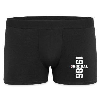 Cadeau d’anniversaire vintage original de 1986 - Boxer Homme - noir - Devant
