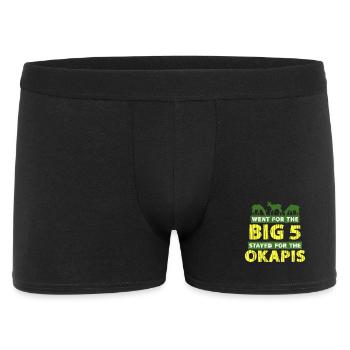 Okapi Tier - Männer Boxer Shorts - Schwarz - Vorne