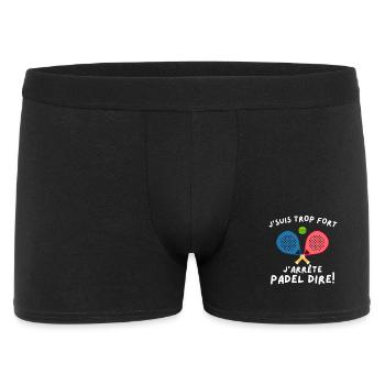 Humorous Man, Padel Player - Men's Boxer Shorts - black - Front