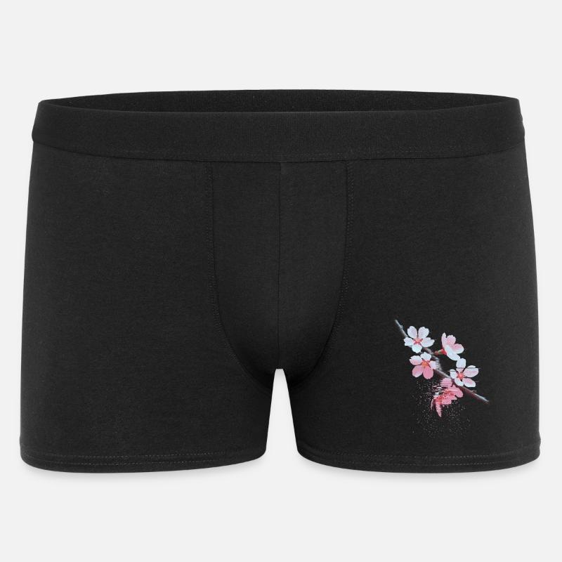 Succursale d’art bug de Cherry Blossoms - Boxer Homme - noir