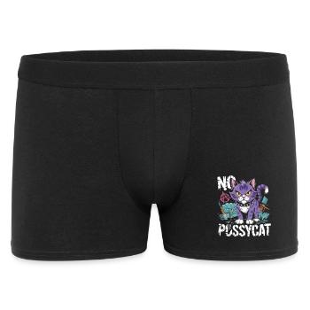 Rebellious Cat No Pussycat Design - Men's Boxer Shorts - black - Front