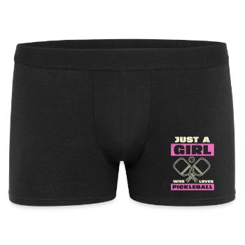 Juste une fille qui adore le pickleball - Boxer Homme - noir - Devant
