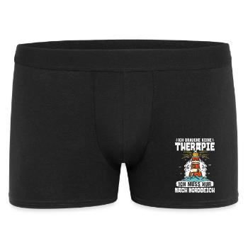 North Sea holiday NEED NO THERAPY HAS TO GO TO - Men's Boxer Shorts - black - Front