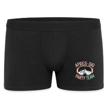  Apres Ski Party Team Berge Sterne Skibrille - Männer Boxer Shorts - Schwarz - Vorne