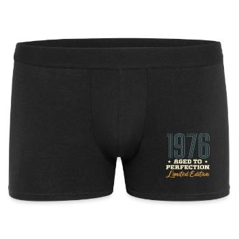 1976 Cadeau 50ème Anniversaire 50 ans Vintage 76 - Boxer Homme - noir - Devant